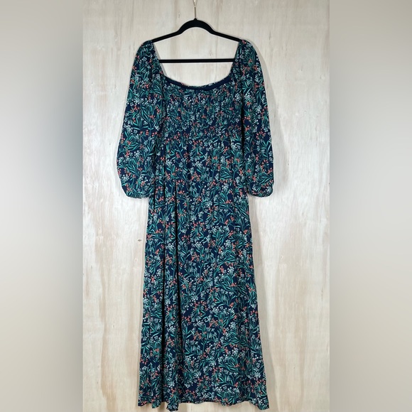 New ~ Lost + Wander Navy Floral Goodnight Garden Maci Dress Size M - Picture 9 of 11